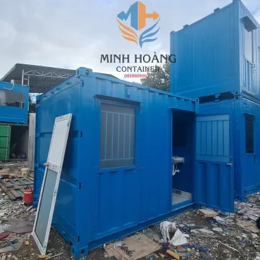 Container Toilet 10 Feet 2 Phòng - Đầy Đủ Tiện Nghi Cho Văn Phòng & Nhà Ở