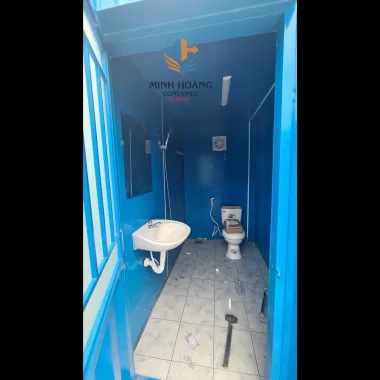 Container Toilet 10 Feet 2 Phòng - Đầy Đủ Tiện Nghi Cho Văn Phòng & Nhà Ở