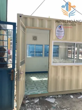 Container văn phòng 10 feet vàng kem: Lựa chọn tối ưu cho không gian nhỏ