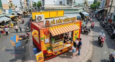 Container cafe 20 feet gà rán 