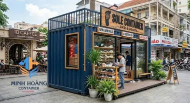 Container Showroom Giày 20 Feet