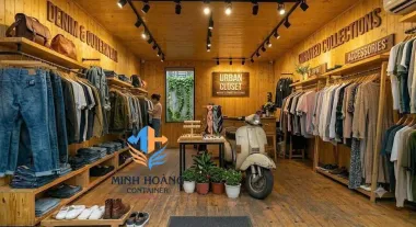 Container Showroom Quần Áo 20 Feet