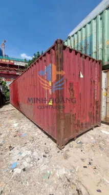 Container Kho 40 Feet Màu Đỏ Cao 2m9