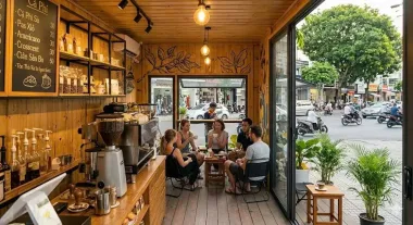 Container Cafe 20 Feet Đen