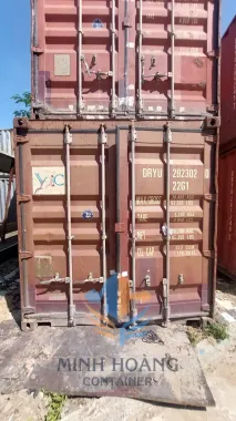 Container Kho 20 Feet Màu Đỏ Cao 2m6 Mẫu 2