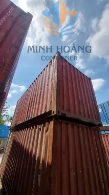 Container Kho 20 Feet Màu Đỏ Cao 2m6 Mẫu 3