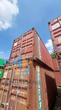 Container Kho 20 Feet Màu Đỏ Cao 2m6 Mẫu 3