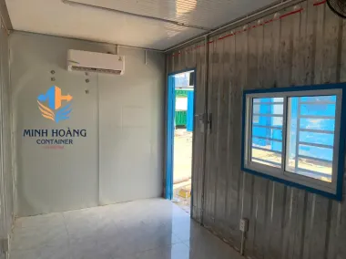 Container Văn Phòng 20 Feet Xanh Dương Vỏ Lạnh Có Toilet