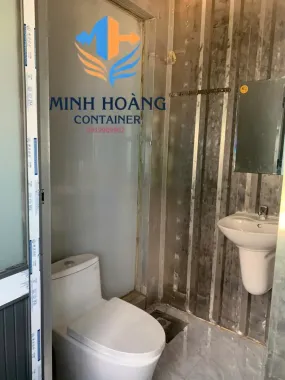 Container Văn Phòng 20 Feet Xanh Dương Vỏ Lạnh Có Toilet
