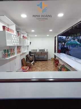 Container cafe 20 feet màu nâu tại Phan Thiết