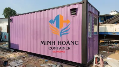 Nhà container 20 feet tím viền đen q12