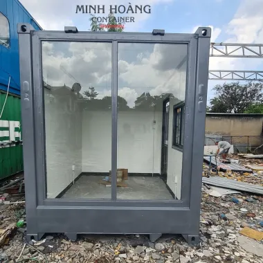 Container Nhà Ở 20 Feet Khung Kính - Thiết Kế 2 Phòng Ngủ Tiện Nghi Mẫu 1