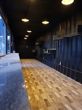 Container Cafe Lắp Ghép 2 Tầng 20 Feet Và 40 Feet Có Toilet Đen