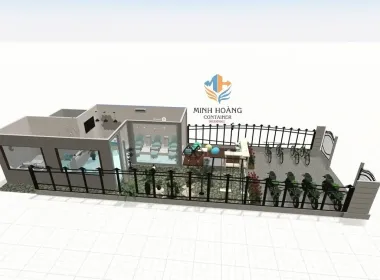 Container Spa Lắp Ghép 2x20 Feet Chữ Z Tiện Nghi Và Sáng Tạo