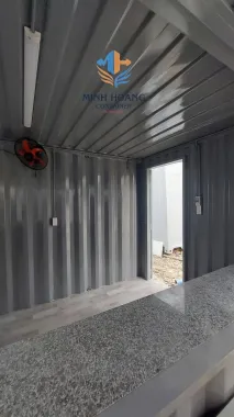Container Cafe 20 Feet Xám Hiện Đại