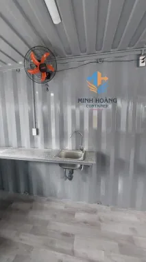 Container Cafe 20 Feet Xám Hiện Đại