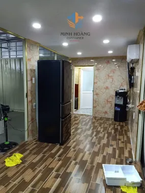 Container Nhà Ở 2 Tầng Đen 2x20 Feet Có Toilet