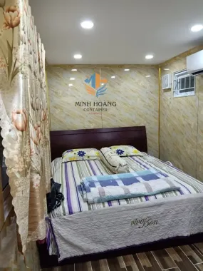 Container Nhà Ở 2 Tầng Đen 2x20 Feet Có Toilet