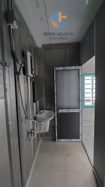 Container Nhà Ở 20 Feet Xanh Ngọc Có Toilet