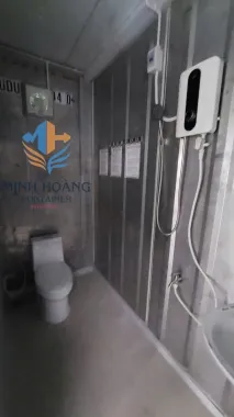 Container Nhà Ở 20 Feet Xanh Ngọc Có Toilet