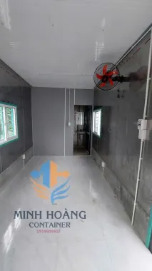Container Nhà Ở 20 Feet Xanh Ngọc Có Toilet