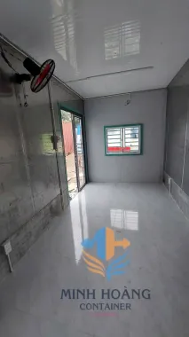 Container Nhà Ở 20 Feet Xanh Ngọc Có Toilet