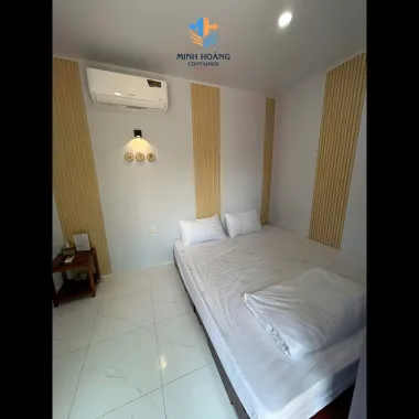 Container Nhà Ở 20 Feet Trắng Có Toilet