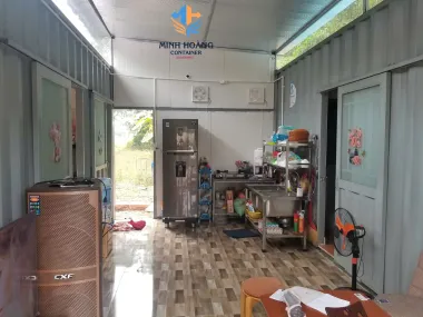 Mẫu Nhà Container Lắp Ghép Hệ Đôi Hai Màu Xám Trắng – Giải Pháp An Cư Hiện Đại & Tiết Kiệm