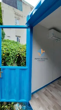 Container Văn Phòng 40 Feet Xanh Dương Dạng Ống