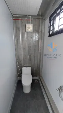 Container Văn Phòng Đen 20 Feet Có Toilet