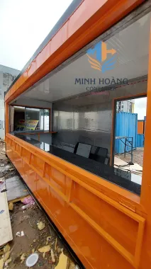 Container Cafe 20 Feet Cam Viền Đen