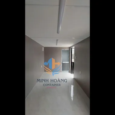 Container Nhà Ở 20 Feet Đen Viền Trắng Có Toilet