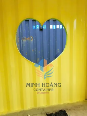 Container Showroom 20 Feet Xanh Lá Viền Đen – Thiết Kế 