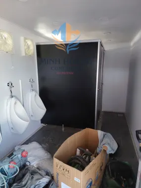 Container Toilet 20 Feet Xanh Lá
