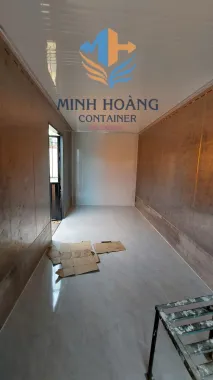 Container Văn Phòng 20 Feet Cam Viền Đen Mẫu 2