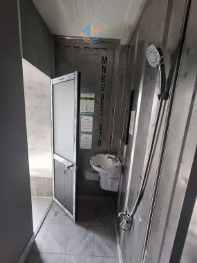 Container Văn Phòng 20 Feet Xám 3 Cửa Có Toilet