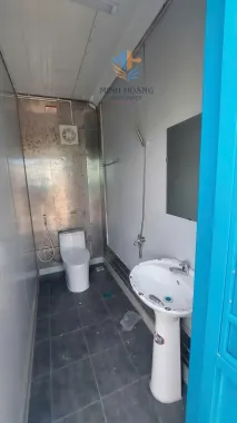 Container Văn Phòng 20 Feet Xanh Dương Có Toilet