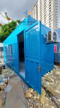 Container Văn Phòng 20 Feet Xanh Dương – Giải Pháp Cách Âm, Cách Nhiệt Vượt Trội