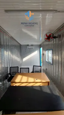 Container Văn Phòng 20 Feet Xanh Dương – Giải Pháp Cách Âm, Cách Nhiệt Vượt Trội
