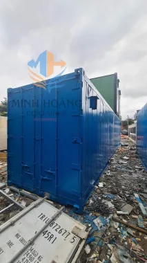 Container Văn Phòng 40 Feet Xanh Dương Dạng Ống 
