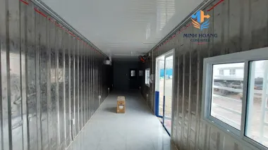 Container Văn Phòng 40 Feet Xanh Dương Trắng Có Toilet: Thiết Kế Hiện Đại – Tiện Nghi Vượt Trội