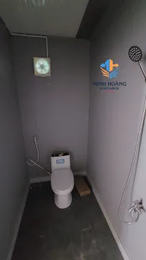 Container Văn Phòng 40 Feet Xanh Dương Trắng Có Toilet: Thiết Kế Hiện Đại – Tiện Nghi Vượt Trội