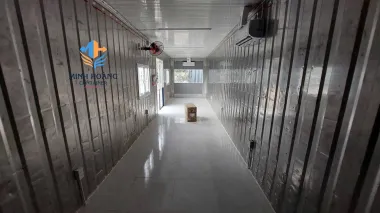 Container Văn Phòng 40 Feet Xanh Dương Trắng Có Toilet: Thiết Kế Hiện Đại – Tiện Nghi Vượt Trội