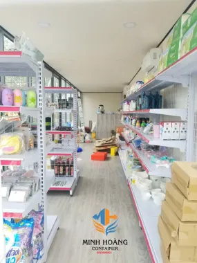 Container cửa hàng bách hóa khung kính 2 tầng 20f x 40f