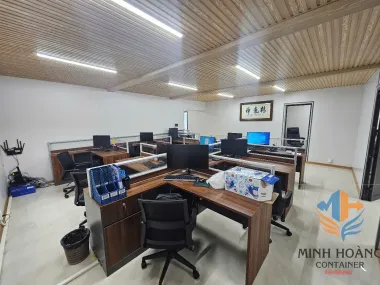  Cụm container văn phòng được lắp ghép từ nhiều container 40 feet và 20 feet tại Kiến An Hải Phòng