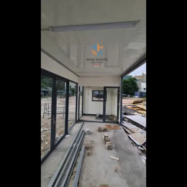 Container Nhà Ở 20 Feet Khung Kính Đầy Đủ Tiện Nghi Mẫu 3