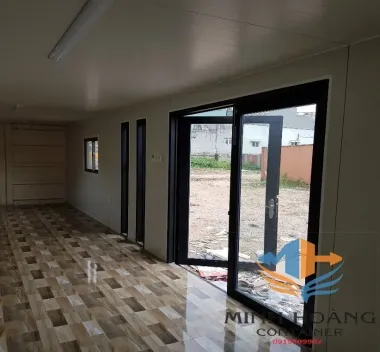 Container nhà ở cách nhiệt Panel lạnh trắng viền đen – P403