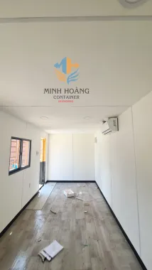 Container cafe 20 Feet Màu Cam Đem Kèm Thương Hiệu Nhận Diện