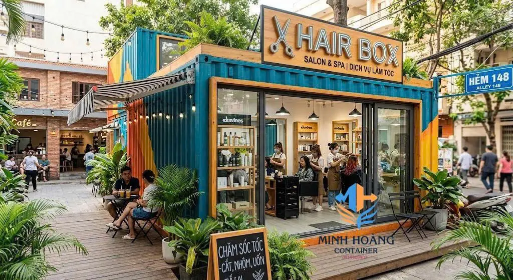 Container Tiệm Làm Tóc 20 Feet