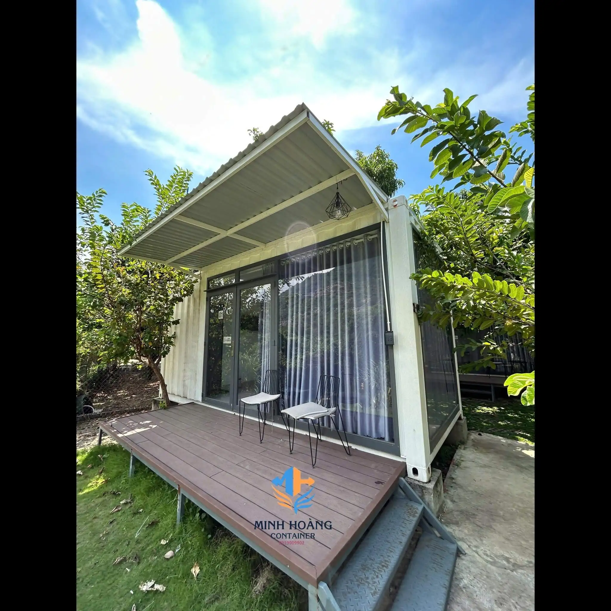 Container Nhà Ở 20 Feet Trắng Có Toilet